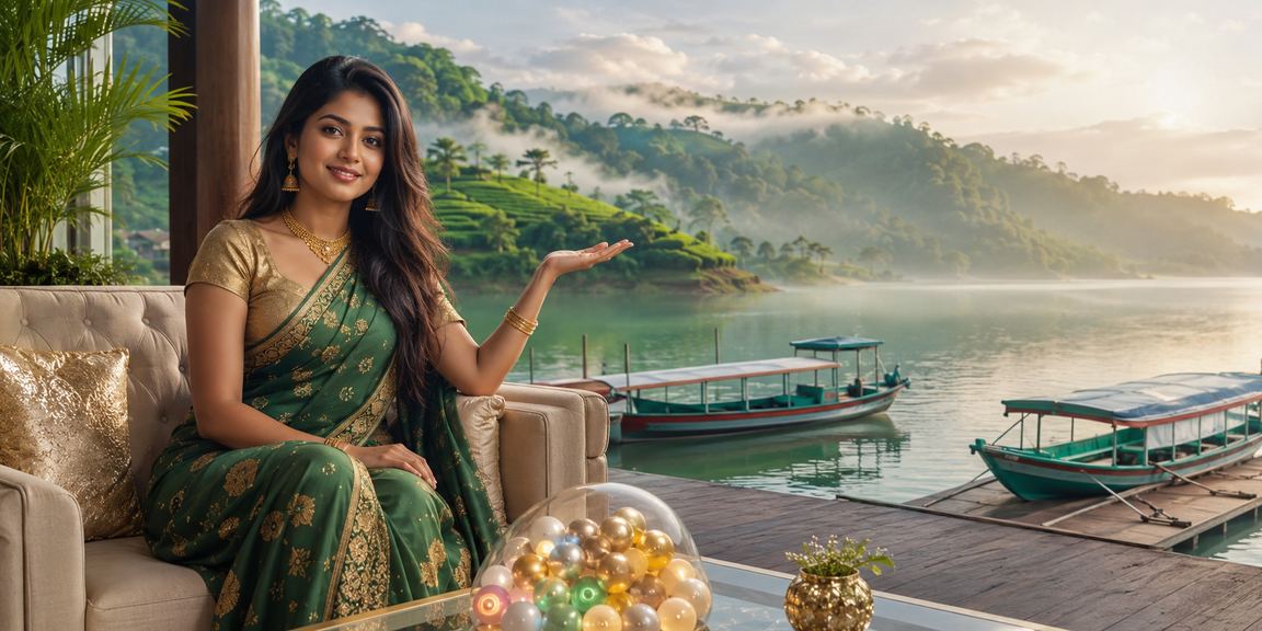 রাঙামাটিতে চা বাগানে লটারি গেমে অংশগ্রহণকারী
