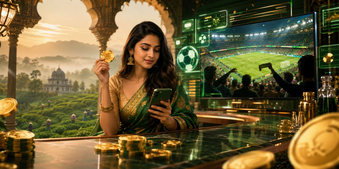 সিলেটের চা বাগানে একজন ব্যক্তি মোবাইল ব্রাউজারে xxx99 ক্যাসিনো খেলছেন
